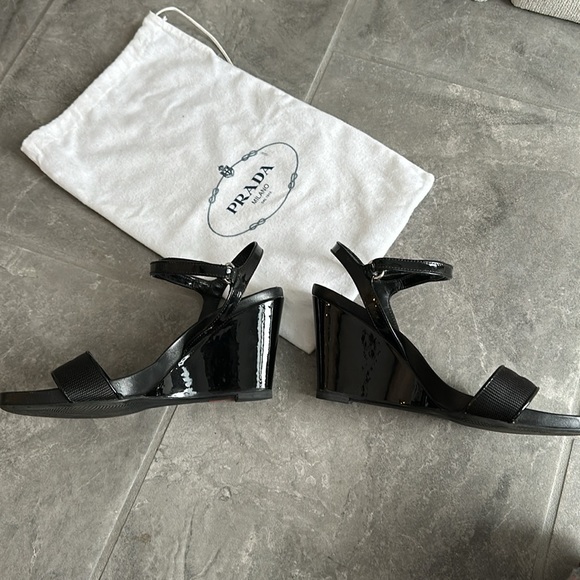 PRADA strappy wedge sandals - Picture 3 of 6